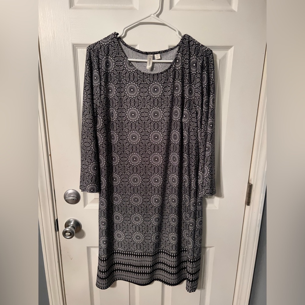 Black and white church dress
